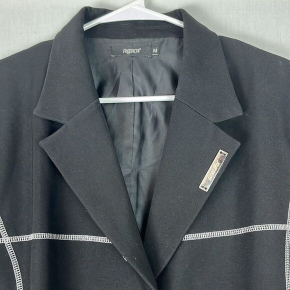 Agam Black and Silver Blazer Coat - Picture 4 of 9